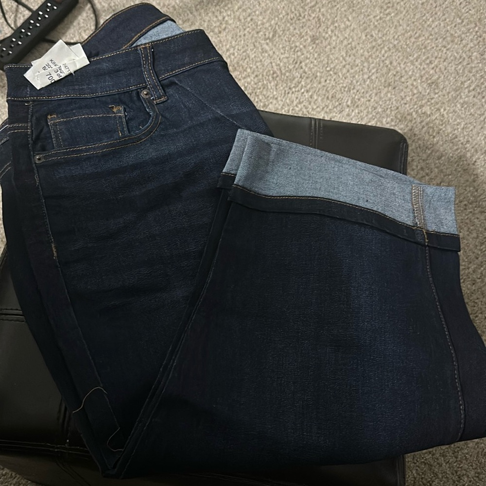 Capri jeans stretch jeans blue